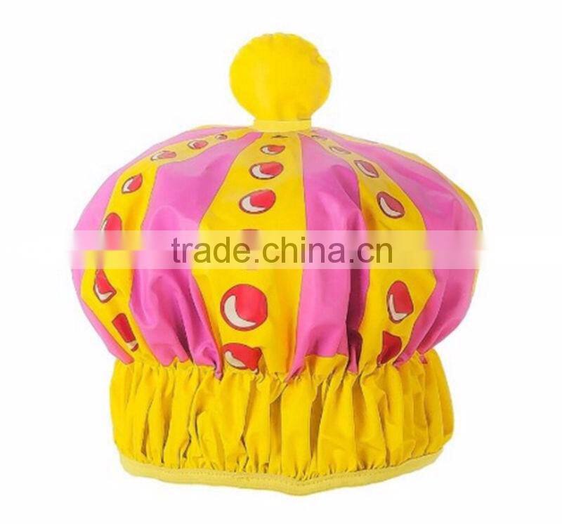 3D animals cartoon shower cap swim pvc bath cap for kids
