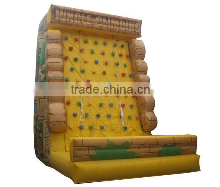 commercial outdoor inflatable rock climbing walls