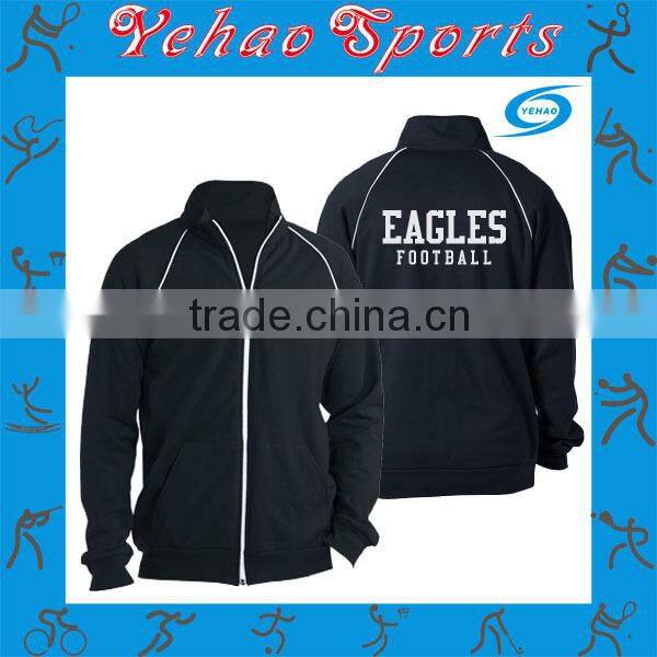 custom brand solid color track suit tops