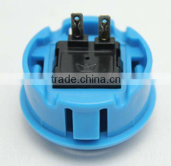 30mm blue plastic arcade game machine push button electric pushbutton switch Momentary game rocker accessories