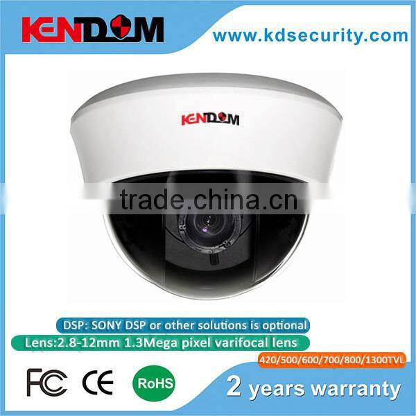 2015 Burst sells SONY CCD or CMOS sensor Plastic Dome 2.8-12mm 2MP Vari-focal lens/ Security Surveillance Camera