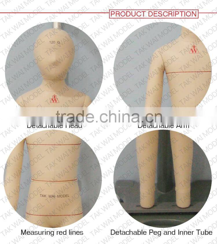 Customized full body standard kids size training body dummy