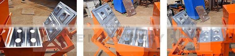 WANTE BRAND WT2-40 manual clay interlocking brick making machine with low price