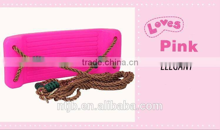 colorful children swing double seat funny kids swing playground swing plastic seat