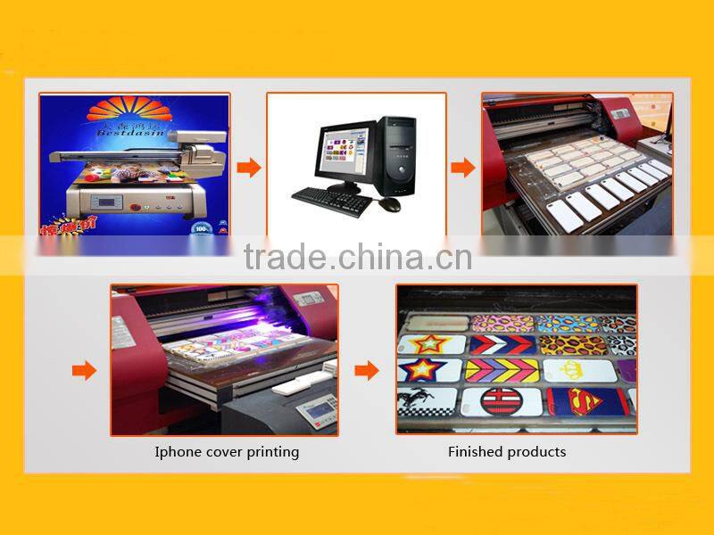 2016 shenzhen bestdasin A2 size 42cmX80cm 40cmx60cm Digital Glass Painting Machine UV Flatbed Printer factory Price