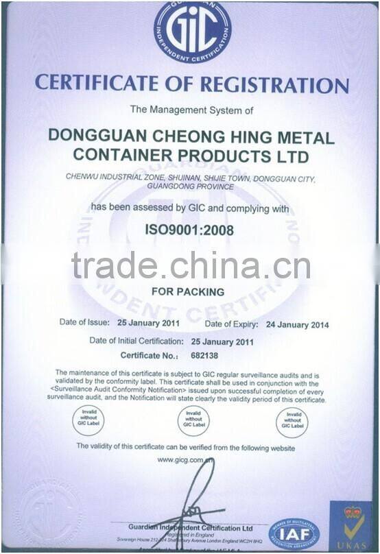 Two piece square clear window tin box ii