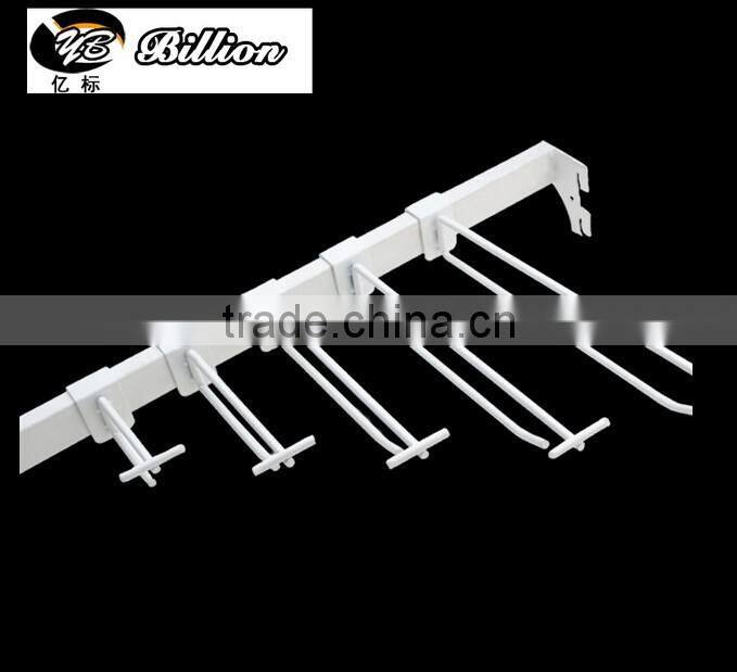 High Quality Display Tube bar double line hooks with pirce tag holder