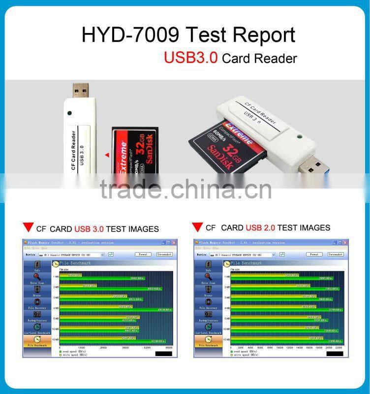 USB3.0 Smart Compact Flash card reader with indicator for laptop
