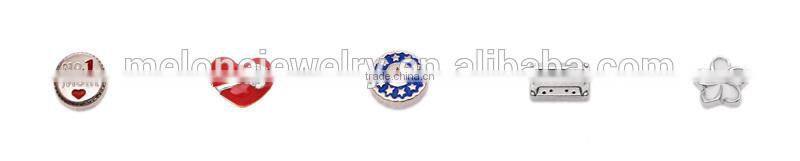 2015 Fashion Red Enamel Christmas Bell Floating Lockets Charms Wholesale