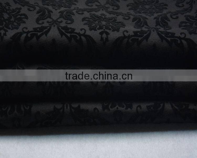 textile fabric customized design polyester spandex flocking fabric