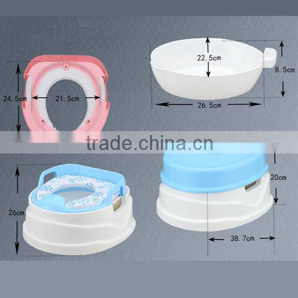 Multifunction baby kids toilet trainer seat plastic baby potty
