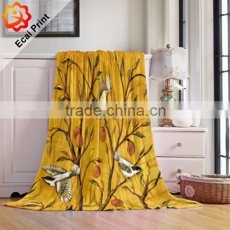 2016 home custom made sublimated blanket on the bed