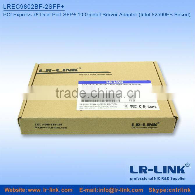 LREC9802BF-2SFP+ Intel 82599ES Chip PCI Express x8 10G Dual Port SFP Fiber Optic Network Card