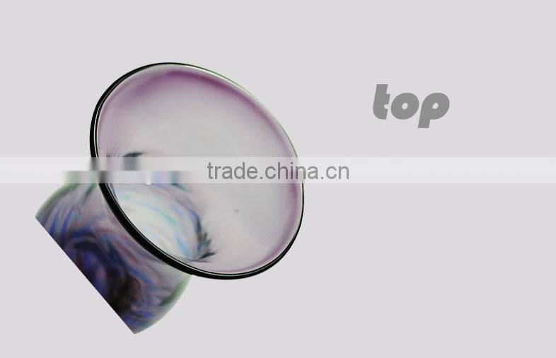 popular Purple Colorful glass vase for house decoration