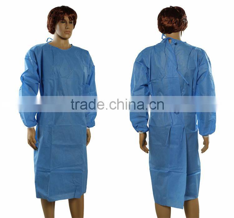 2015 new nonwoven smssurgical gown sterile