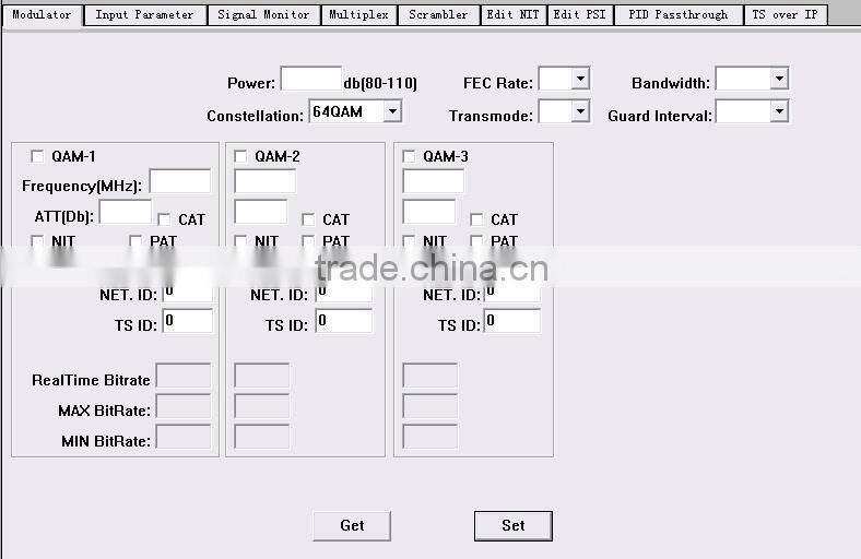 8 DVB-S2 to DVB-T Transmodulator