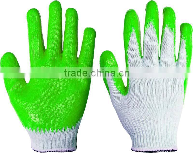 factory sales flat latex coated gloves