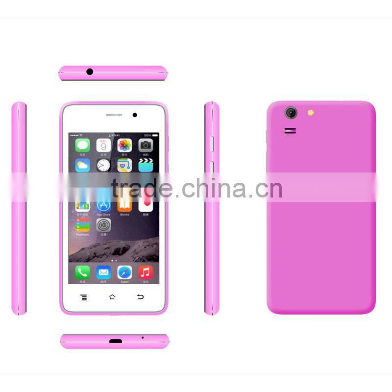 MTK6572 Dual Core Android 4.4 Smartphone 4'' HD Screen 512MB RAM 4GB ROM 2.0MP Camera factory directly selling smartphone