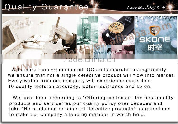 Genuine Leather Nice Peacock Dial Fashion Wrist Watch