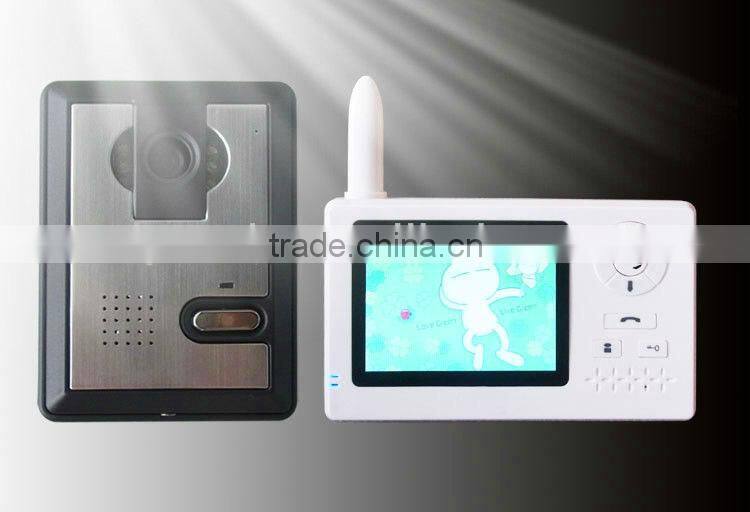 3.5 inch color battery operated intercom system wireless outdoor