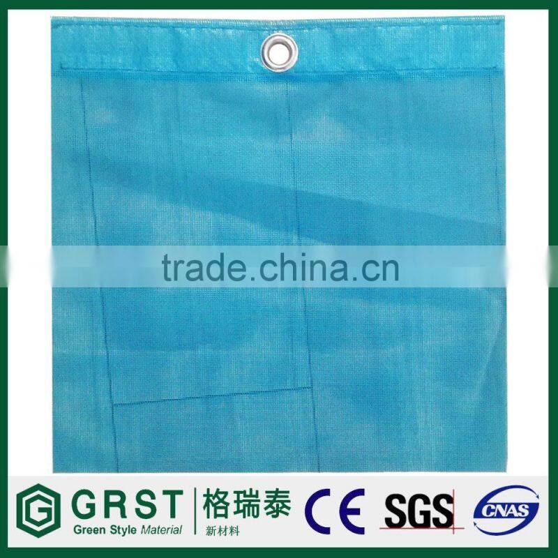 Green 130g/sqm Fire Retardent PVC Mesh Sheet Used in Construction