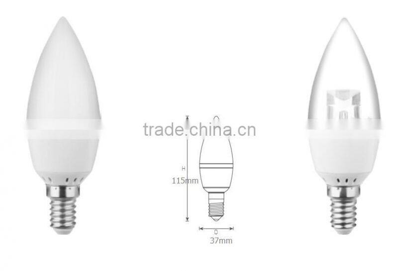 5W led lamp light bulb replacement Candle LED Light E14 E27 LED Candle light