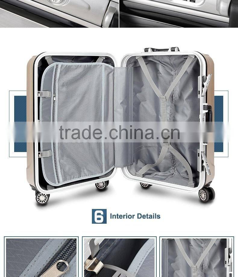 High Quality luggage trolley bags ABS luggage travel bags cheap luggage bags
