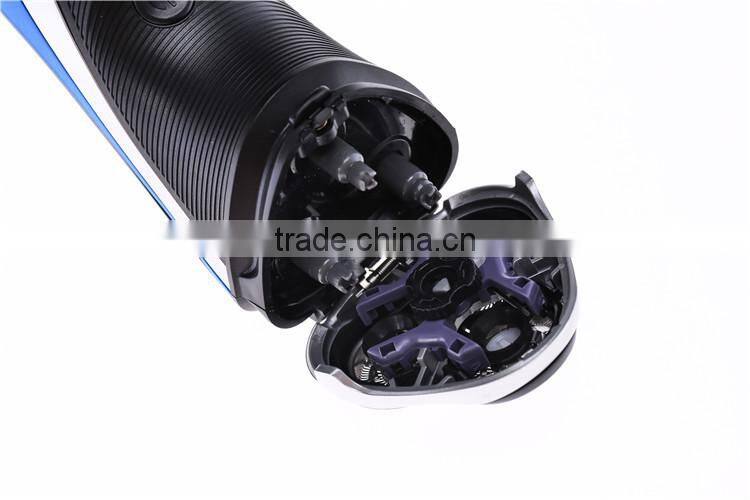 Super shaver rubble handle triple blade shaver for male