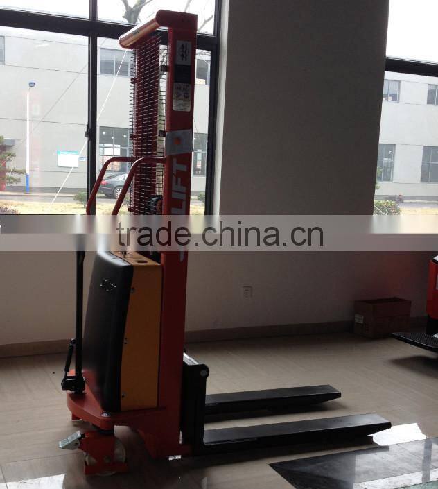 1000kg,1600mm Semi electric stacker SPN1016