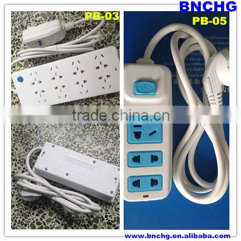 High Quality 5-Way outlet power strip Spike Protector Power Extension Block Strip 3m Cable