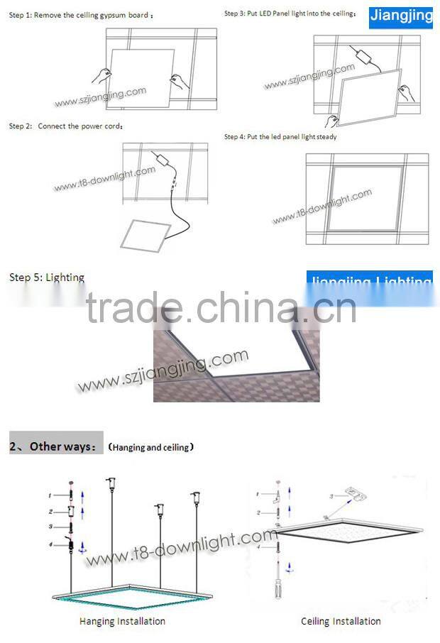 Office retrofit light 1200*600mm square ceiling led light