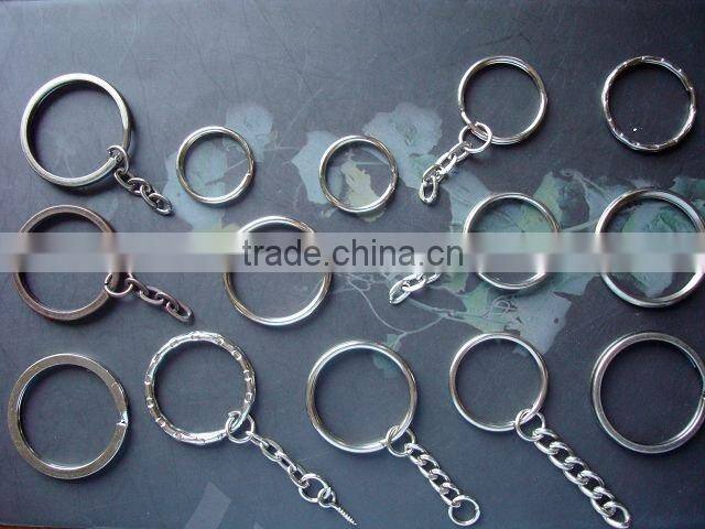 elegant design nickel color heart shape key ring