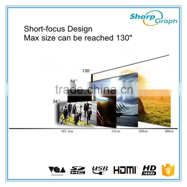 2016 UNIC Mini HDMI LED Digital Wifi Proyectores UC46 Mobile Phone Home Small Video Projector