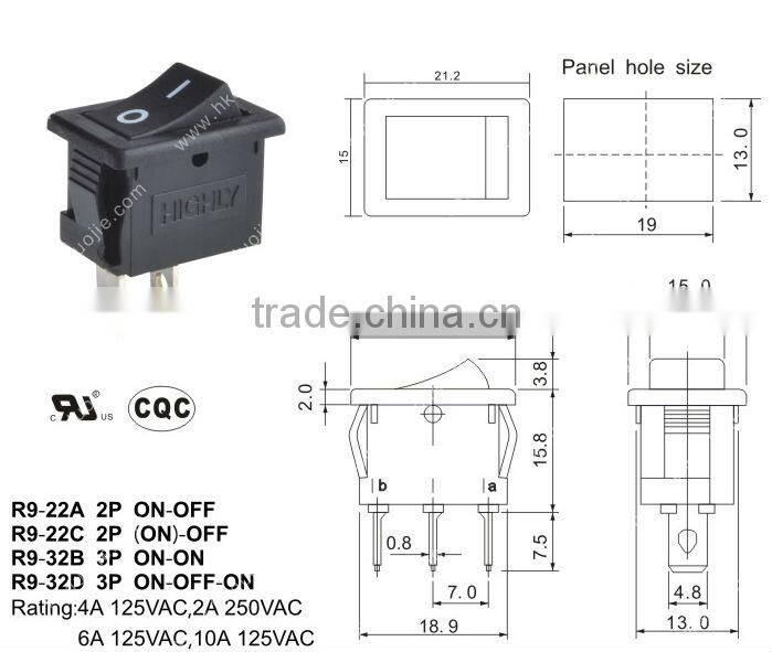 100% original HIGHLY switch R9-32D rotary switch 12 position