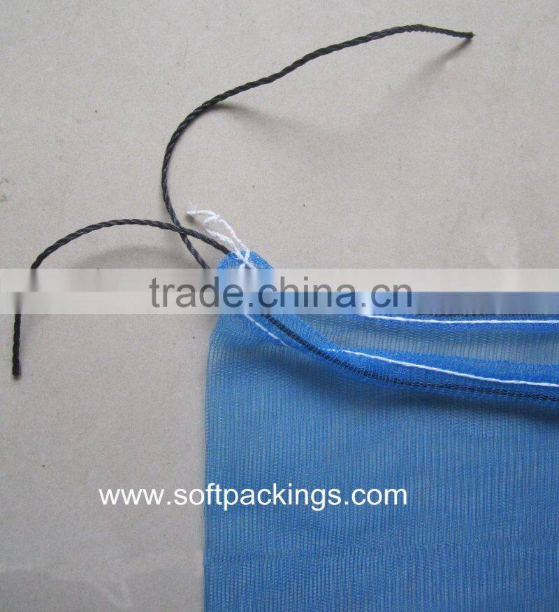 PE mesh bag onion circular drawstring tubular mono bag