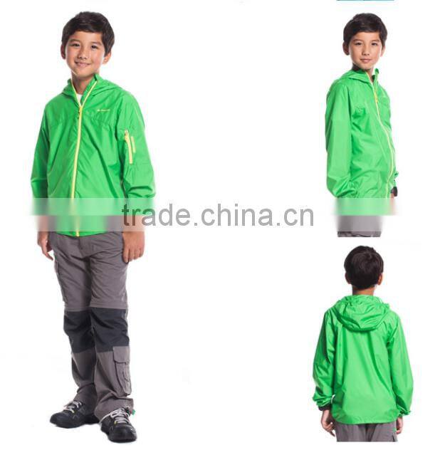 Boys & Girls Unisex outwear suntan-proof wear UV-protection wear breathable windbreaker blue