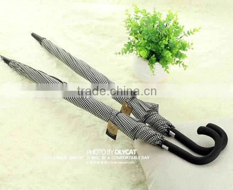 23" automatic walking stick straight business rain umbrella