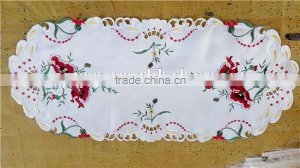 factory wholesale Xmas round lace table cloth