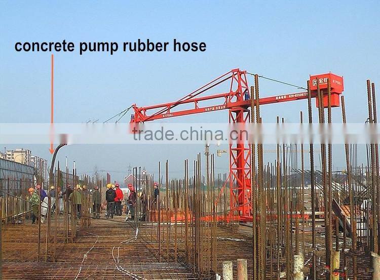 concrete pump truck parts 4 layers steel wires concrete pump rubber hose