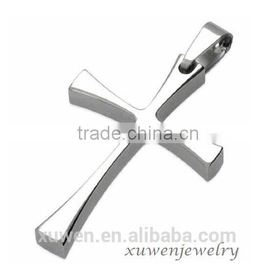 18k PVD two tone gold plated stainless steel mini cross