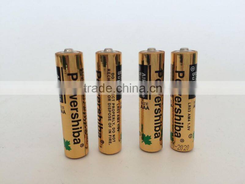 aaa lr03 am4 alkaline battery support OEM