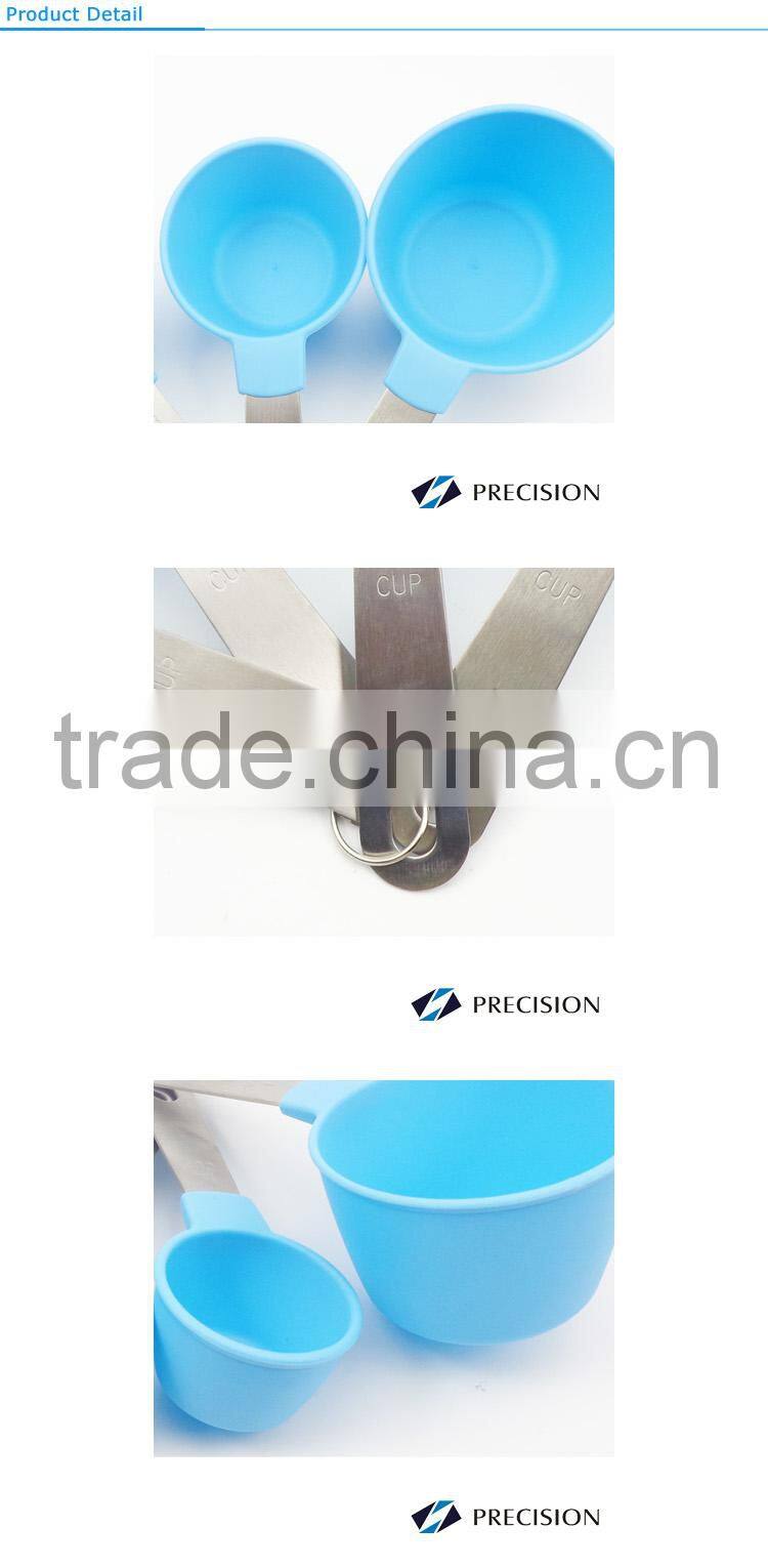 4pcs Stainless Steel Handle Measuring Cup