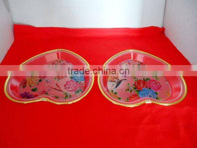 Heart Shape plastic Fruit Dishes