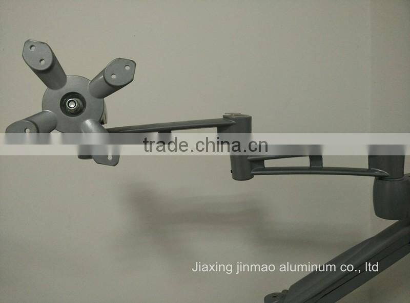 Spring-assisted desk monitor arms durable aluminum monitor arm bracket