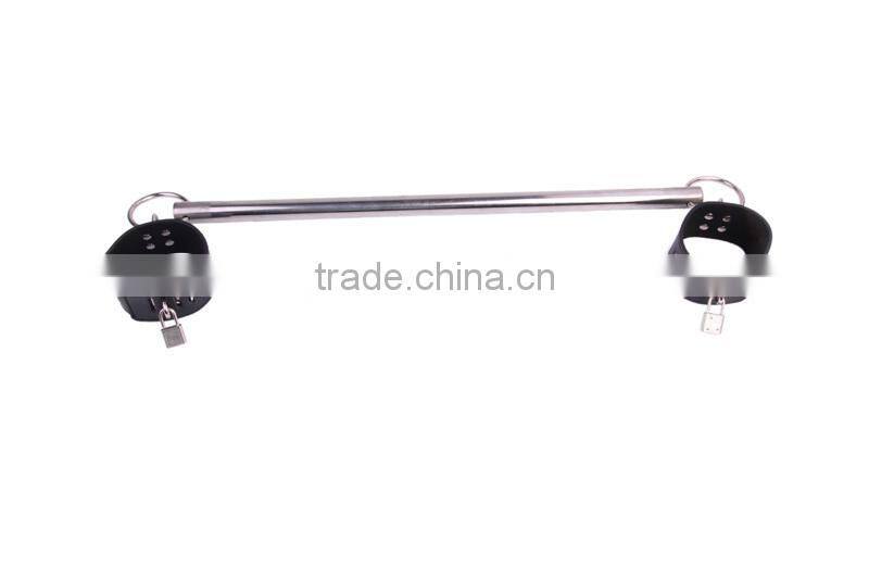 Steel Ankle Cuffs,spreader sex toys bar with leather wrist cuff and ankle cuffs professional adult product factory