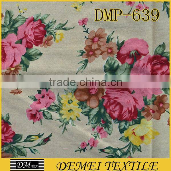 woven pattern poly cotton canvas print bulk