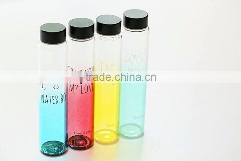 2016 fashionable stylish borosilicate glass 300ml champange vodka wine bottle