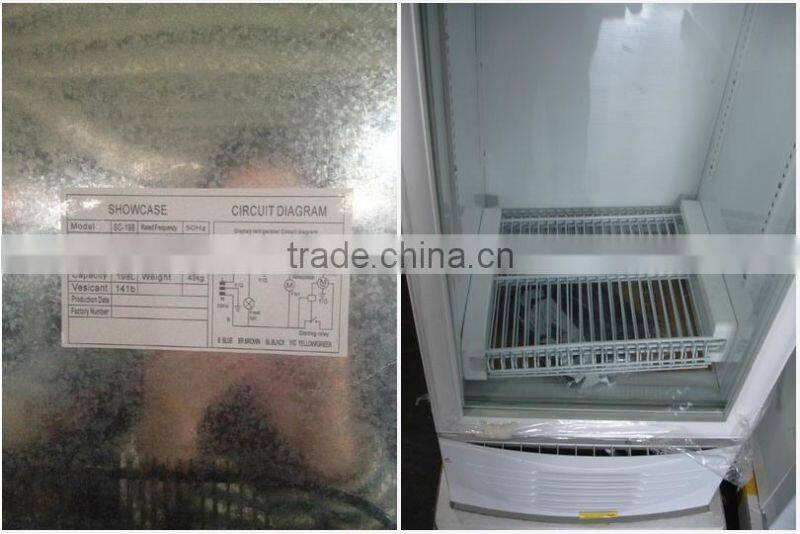 glass door supermarket showcase refrigerator