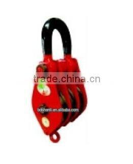 Promotion high quality wire rope sheave hook lifting pulley block
