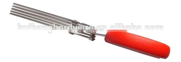 5 blades stainless steel kitchen herb scissors HS005